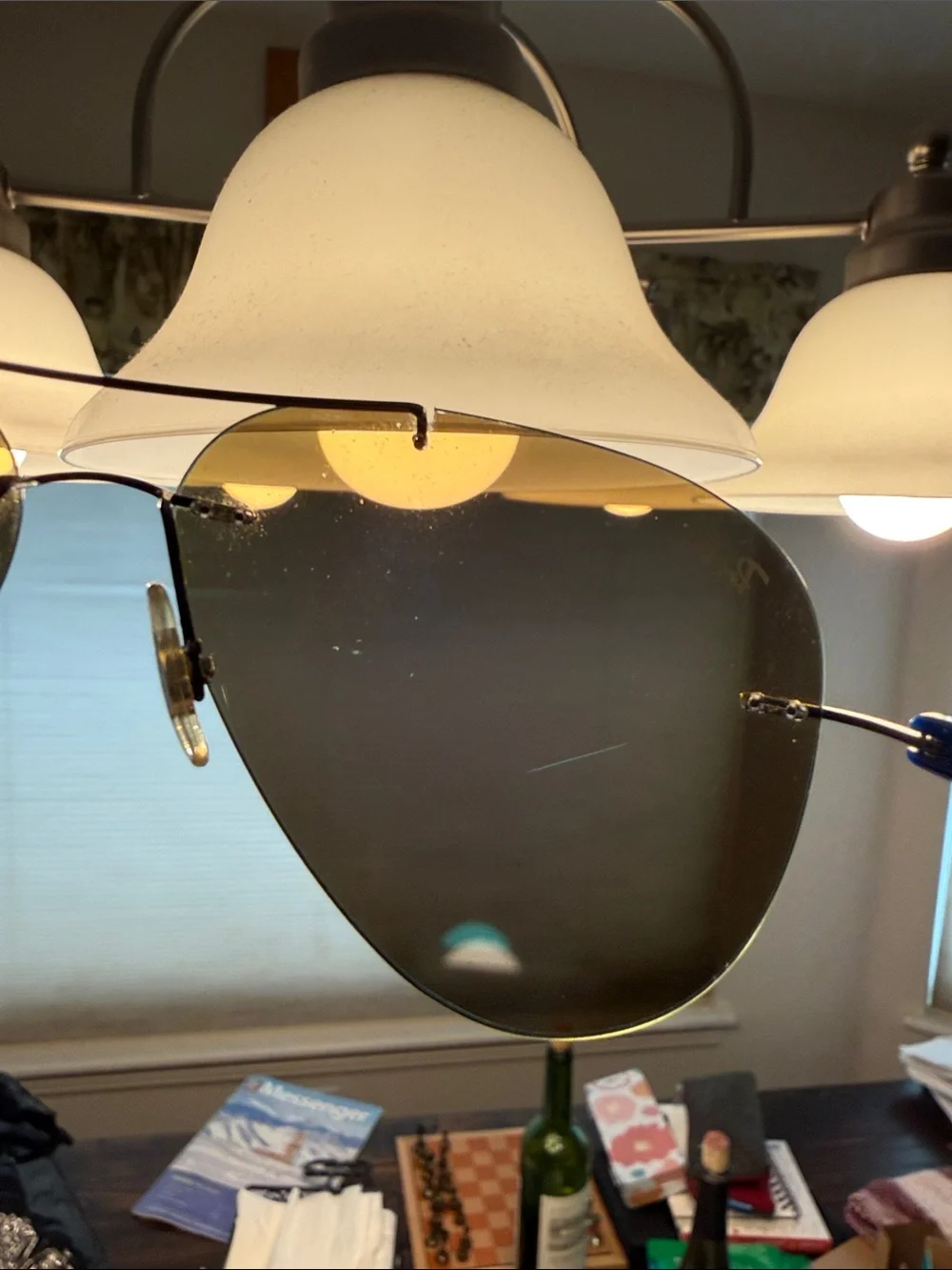 Ray-Ban Aviator Sunglasses rb8058 with Blue Mirror Lenses and Silver Frame